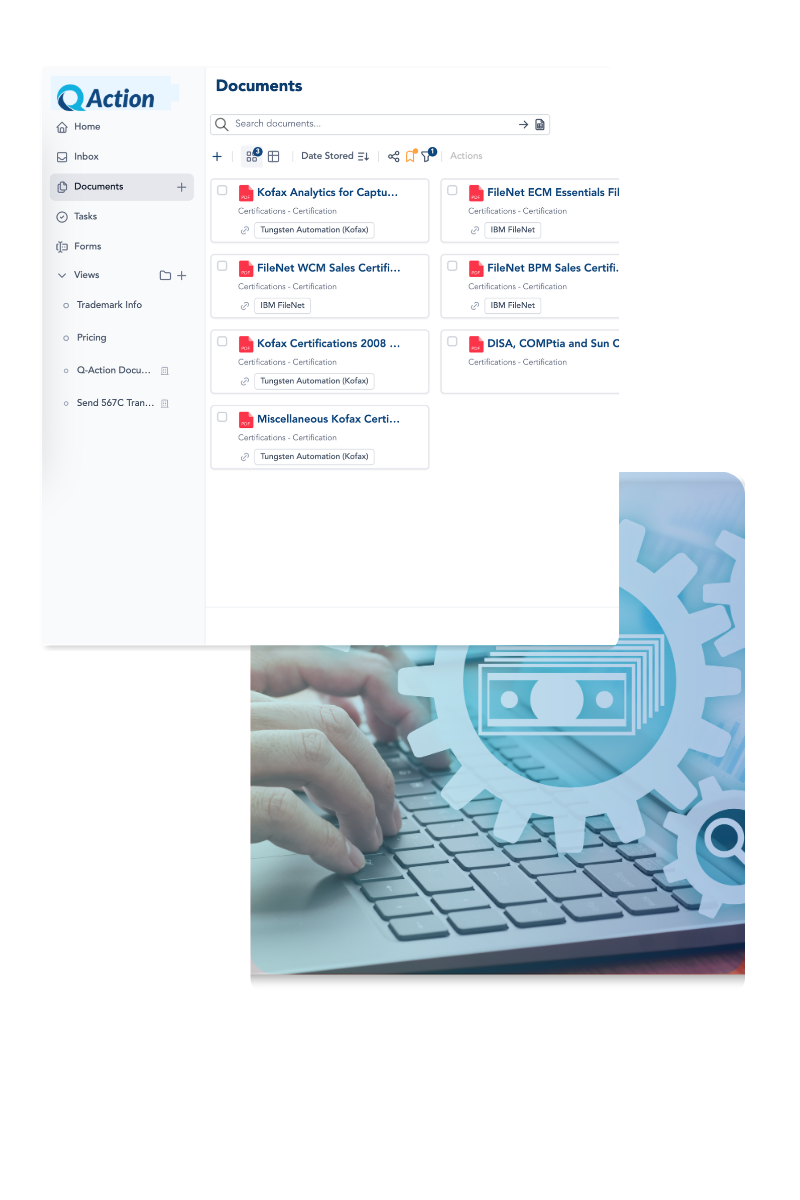QAction Document View